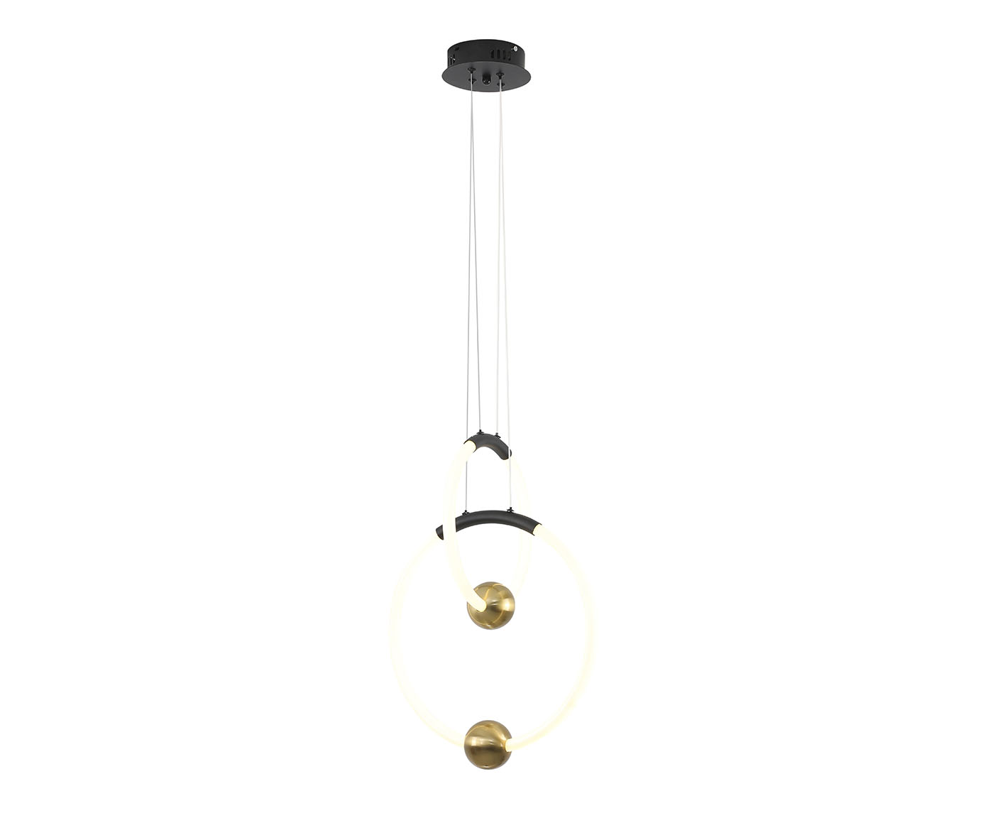 Pendente Mondo Preto e Dourado image number 0