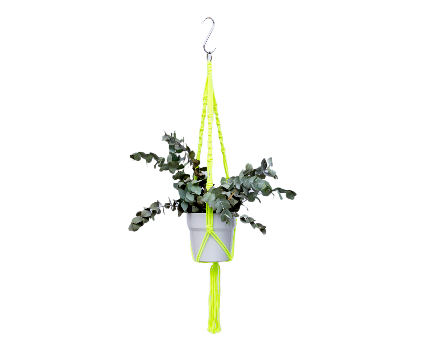 Hanger em Macram&ecirc; Neon Lemon - image 0