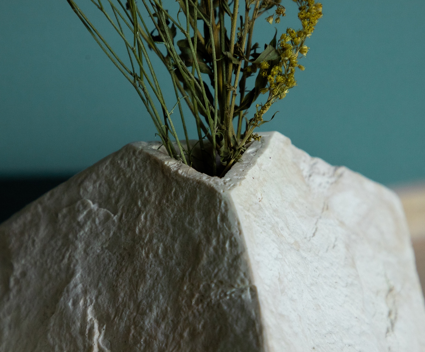 Vaso em Resina Mesclado I Bege - image 1