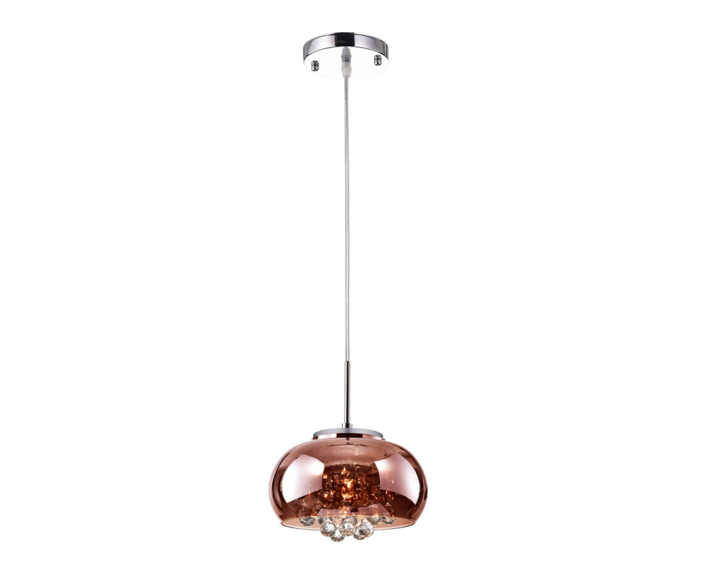 Pendente em Cristal Soho Cobre Bivolt image number 0