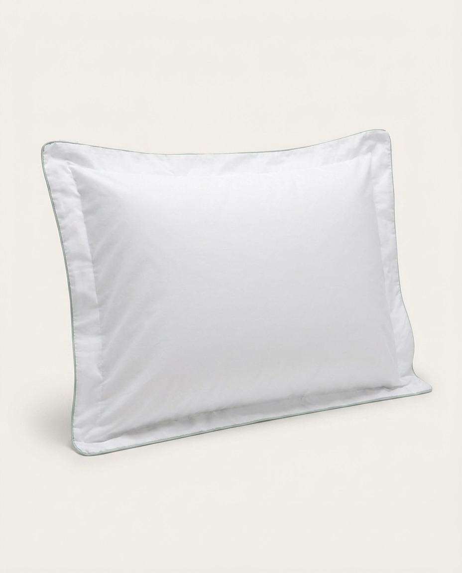 Fronha Basics em Vivo Branco e Verde Menta 200 Fios image number 4