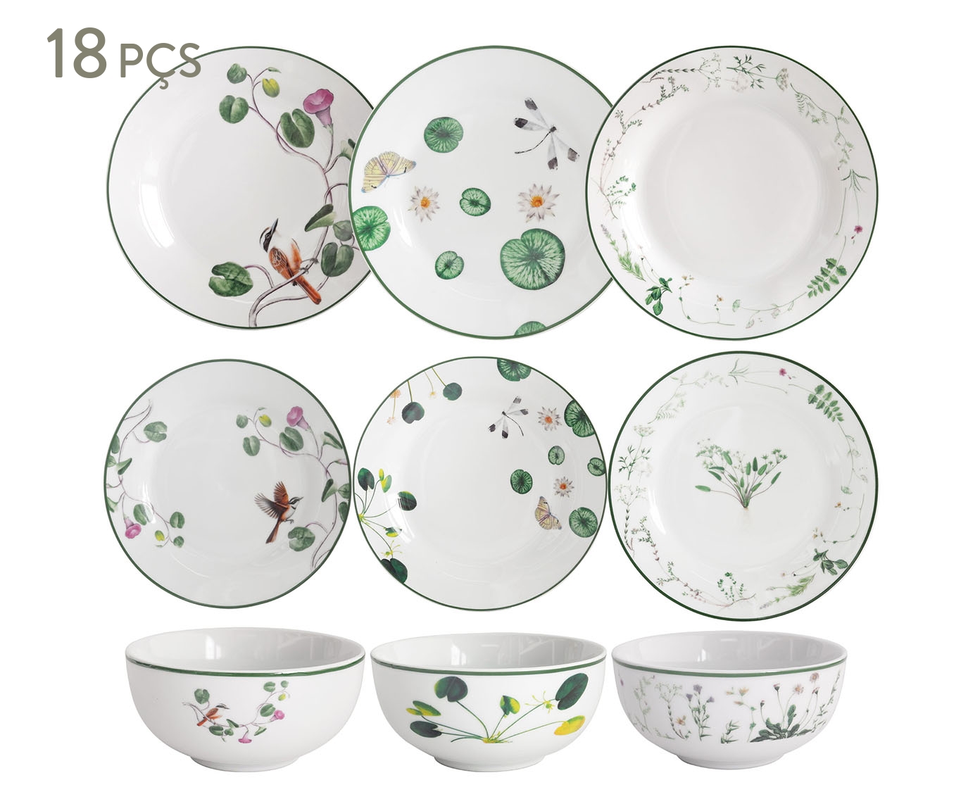 Aparelho de Jantar em Porcelana Natureza Viva - image 0