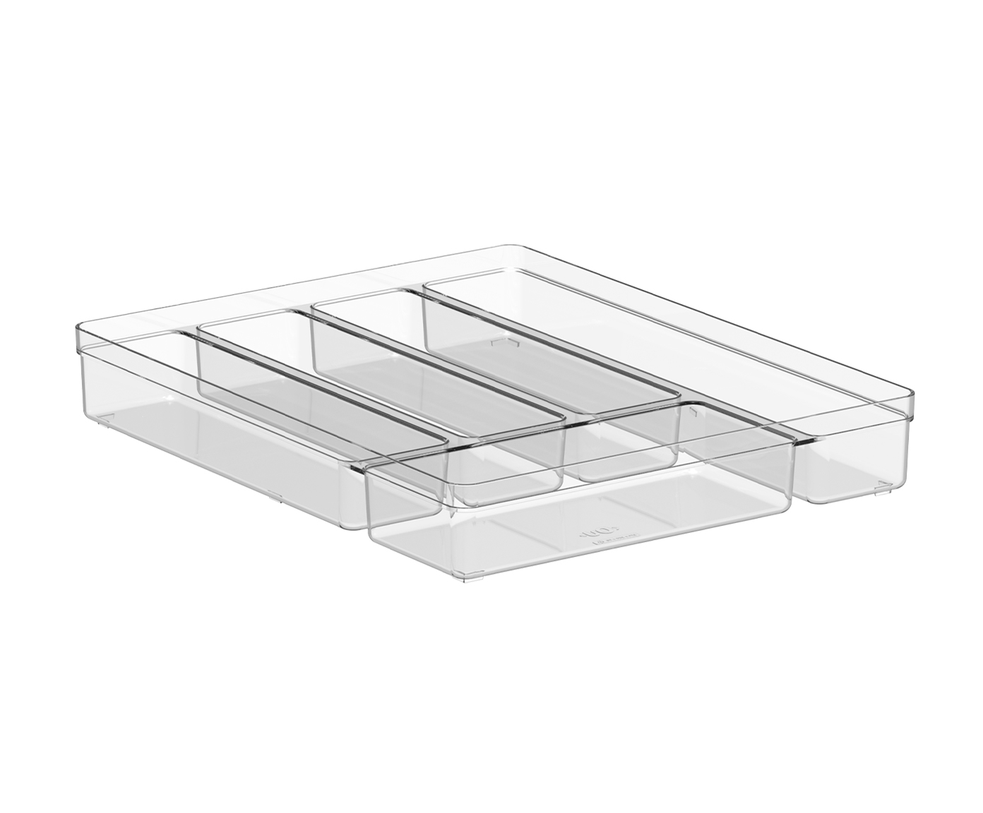Organizador De Talheres 5 Sec&otilde;es Clear - image 0