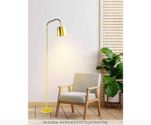 Lumin&aacute;ria de Ch&atilde;o Marlene Dourado - Bivolt image number 3