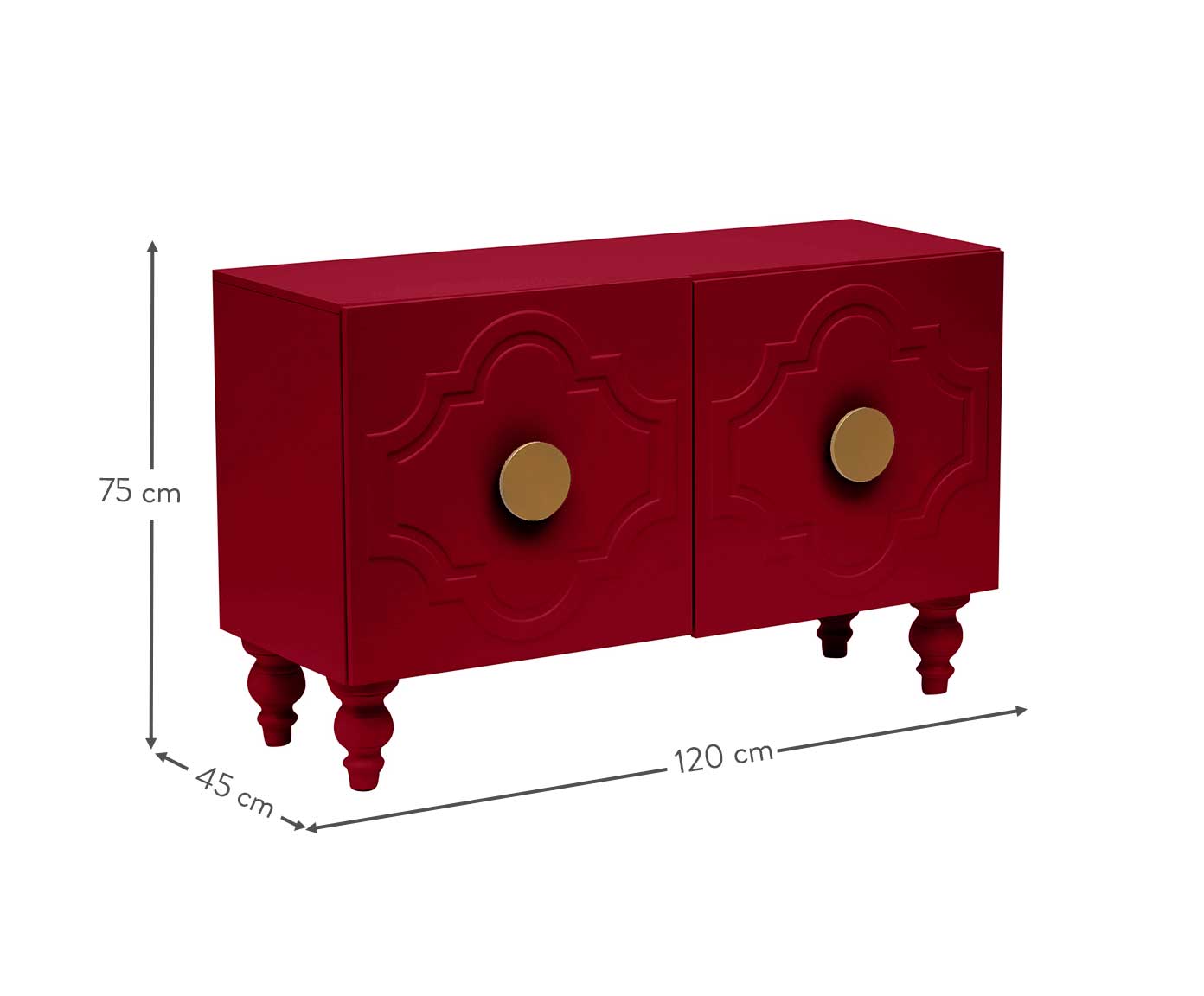 Balc&atilde;o Portal Two Firebrick - Vermelho image number 8