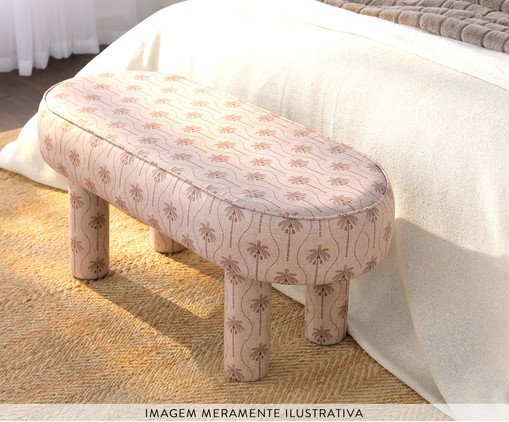 Puff Oval Bold Estampado Coqueiros image number 1