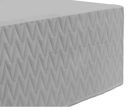 Saia para Cama Box Matel Prateada 200 Fios image number 0