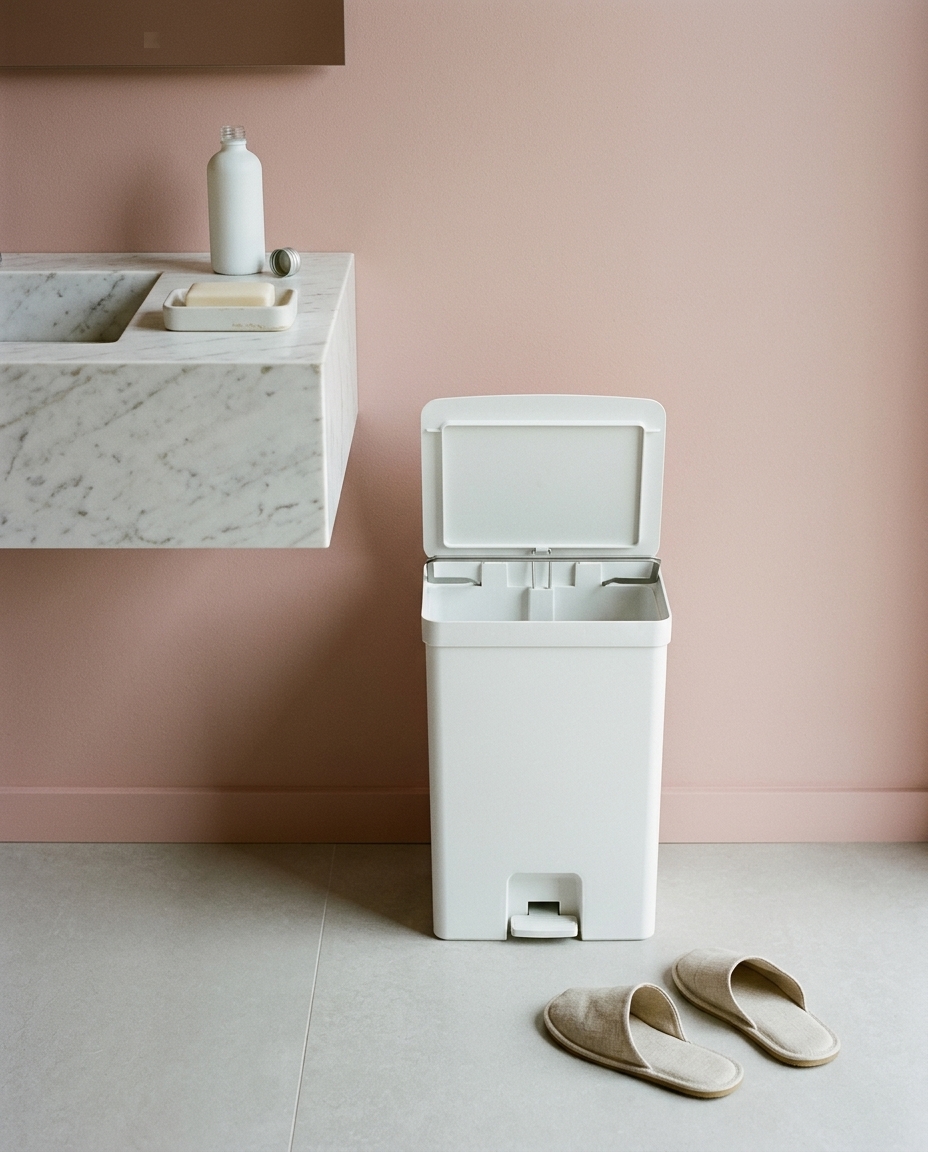 Lixeira de Pedal Trium Iv Branco - 50L image number 3