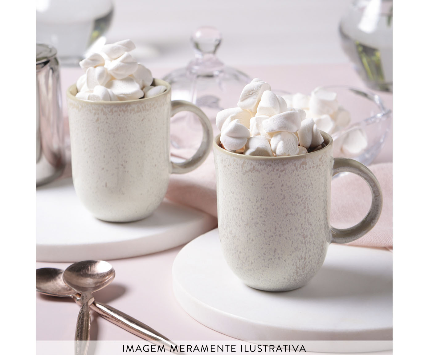 Jogo de Canecas Coup Stoneware Latte Cru - image 1