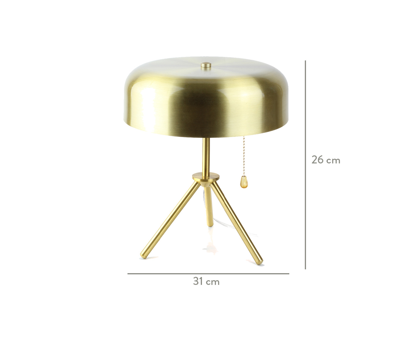 Lumin&aacute;ria de Mesa de Led 9W Bianca Dourado - Bivolt image number 2