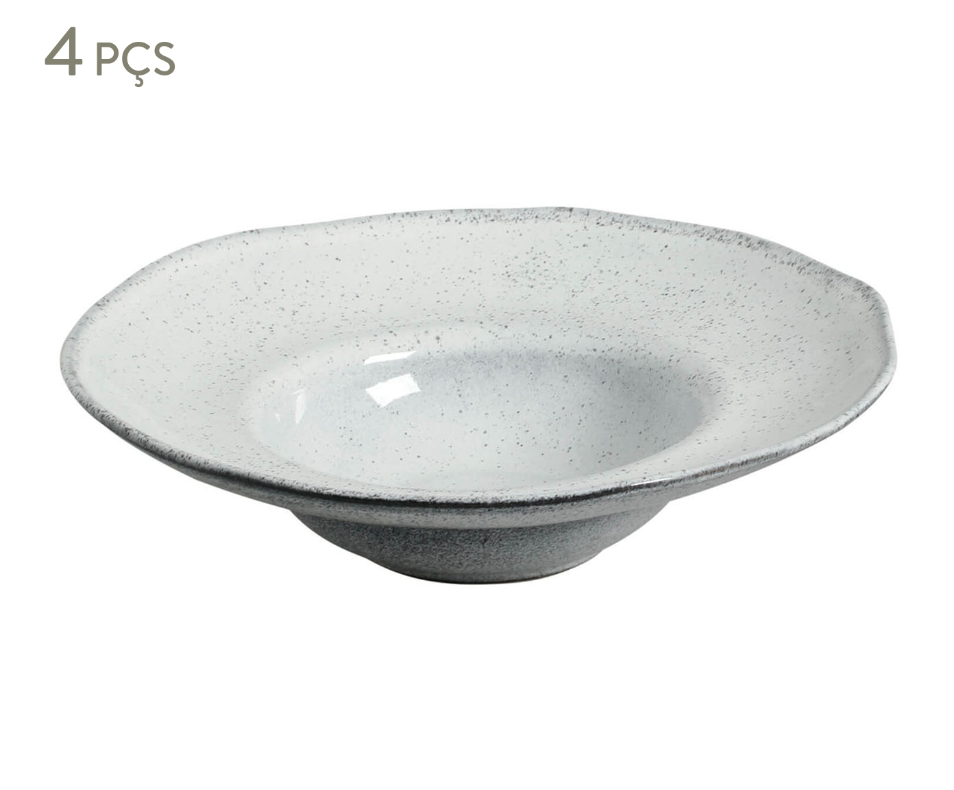Jogo de Pratos para Massa Org&acirc;nico Echo Branco - image 0