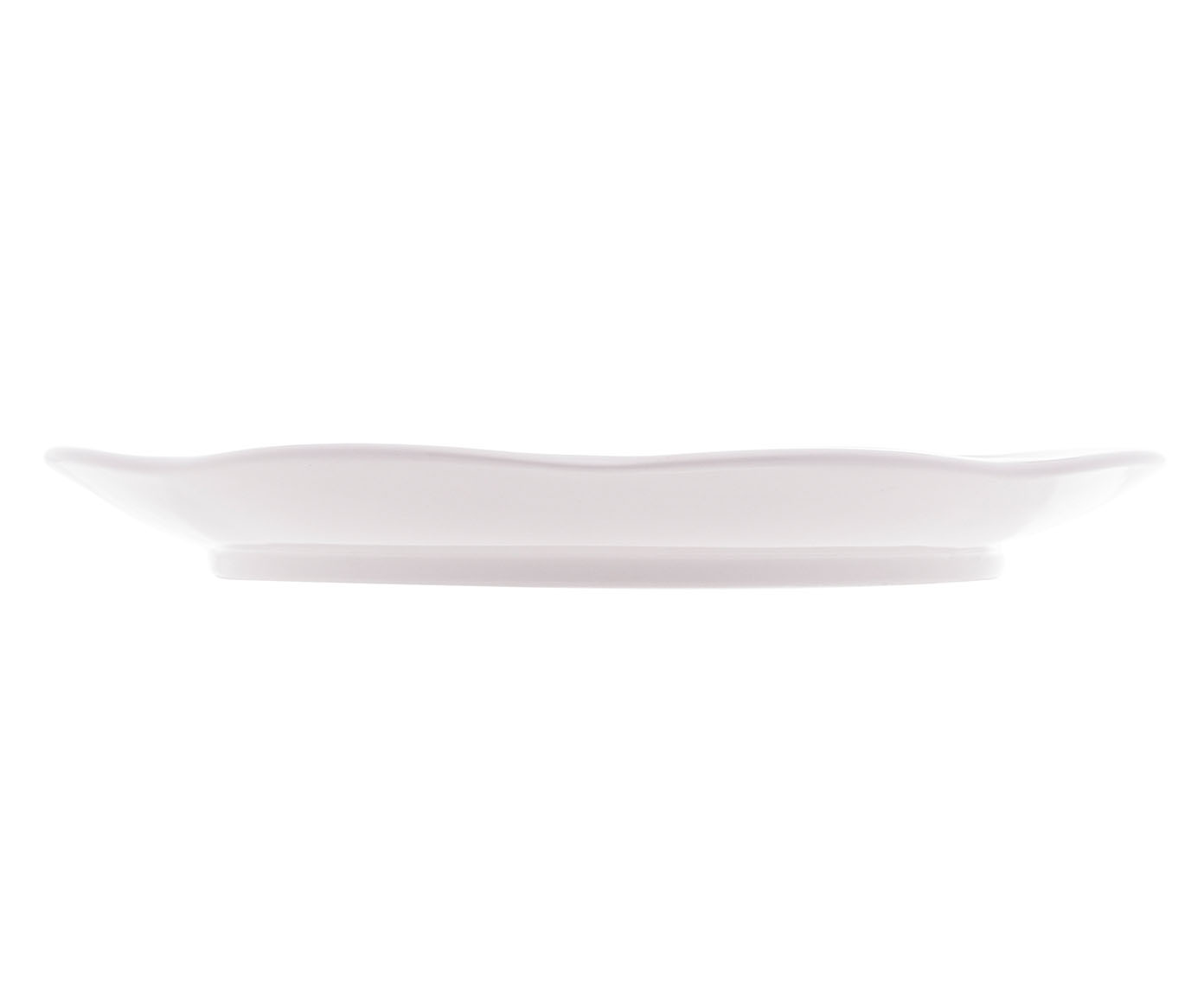 Prato Raso em Porcelana Wave Branco image number 2