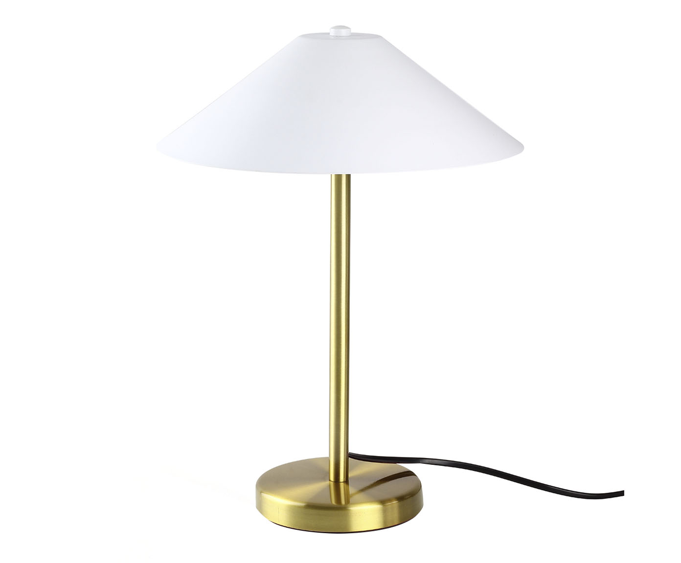 Lumin&aacute;ria de Mesa Maia Dourado Lixado Bivolt - image 0