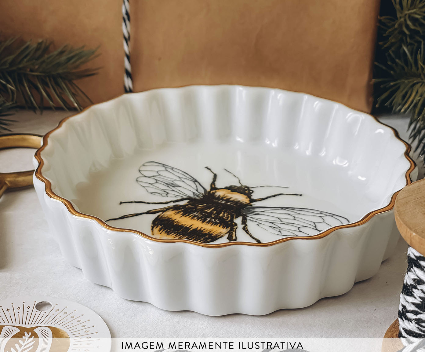Forma em Porcelana Abelha image number 1