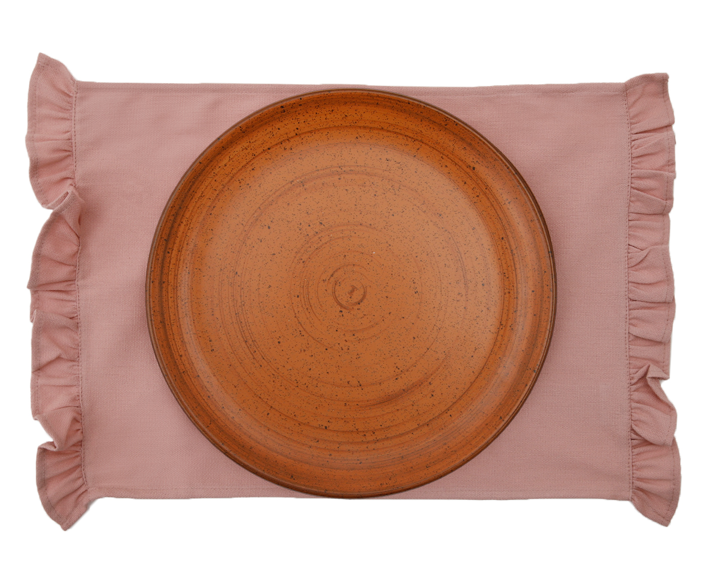 Jogo de Lugar Americano com Babados Yucra Rosa image number 3