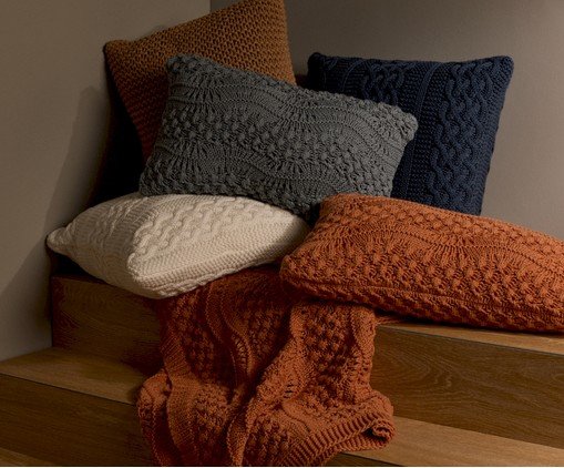 Almofada Tricot Castello Luxus Marfim image number 1