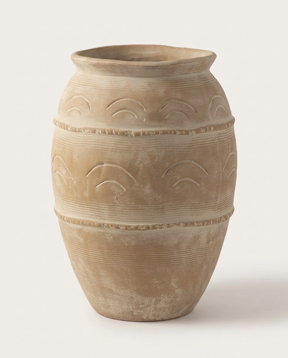 Vaso Decorativo Baroque Terracota M&eacute;dio - image 1