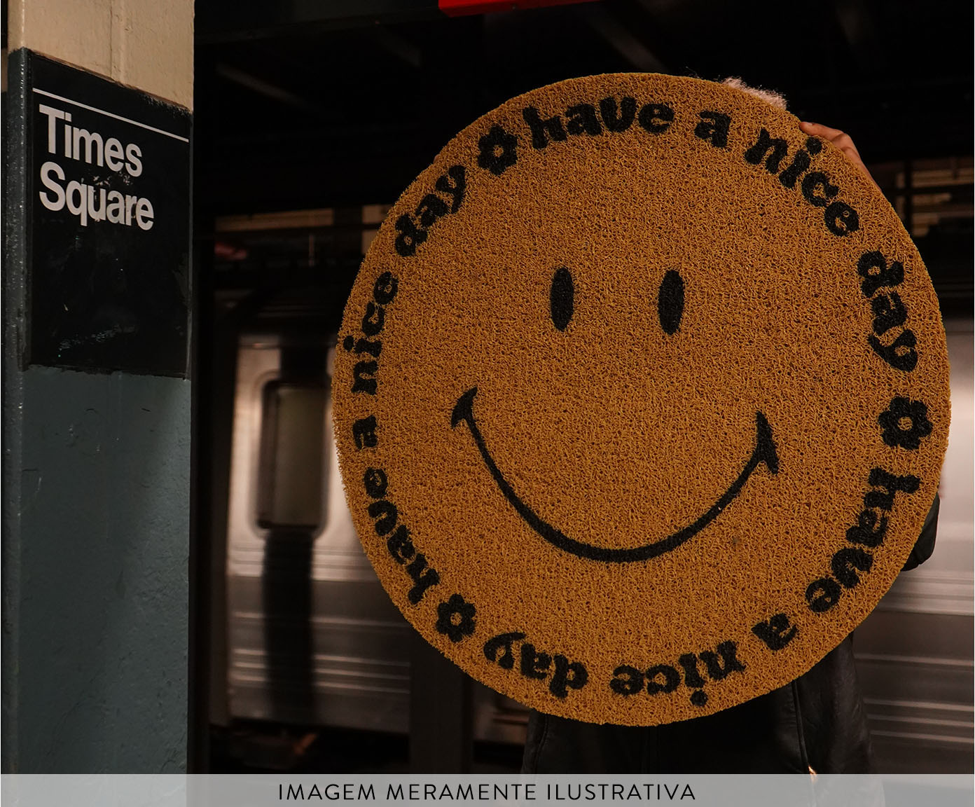 Capacho Smile Dourado image number 3