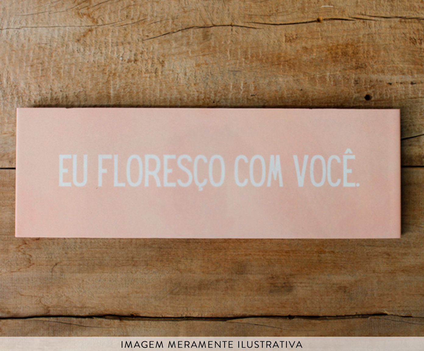 Azulejo Decorativo "Eu Flores&ccedil;o Com Voc&ecirc;" image number 1