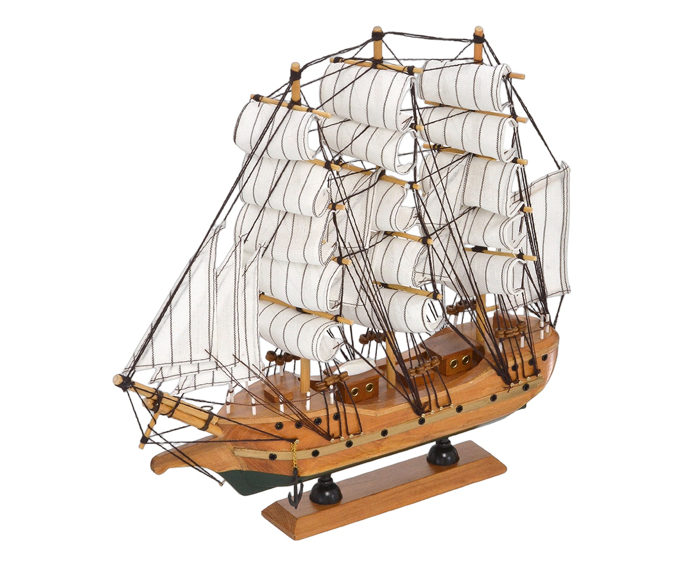 Barco Decorativo Ventor Branco e Marrom image number 0