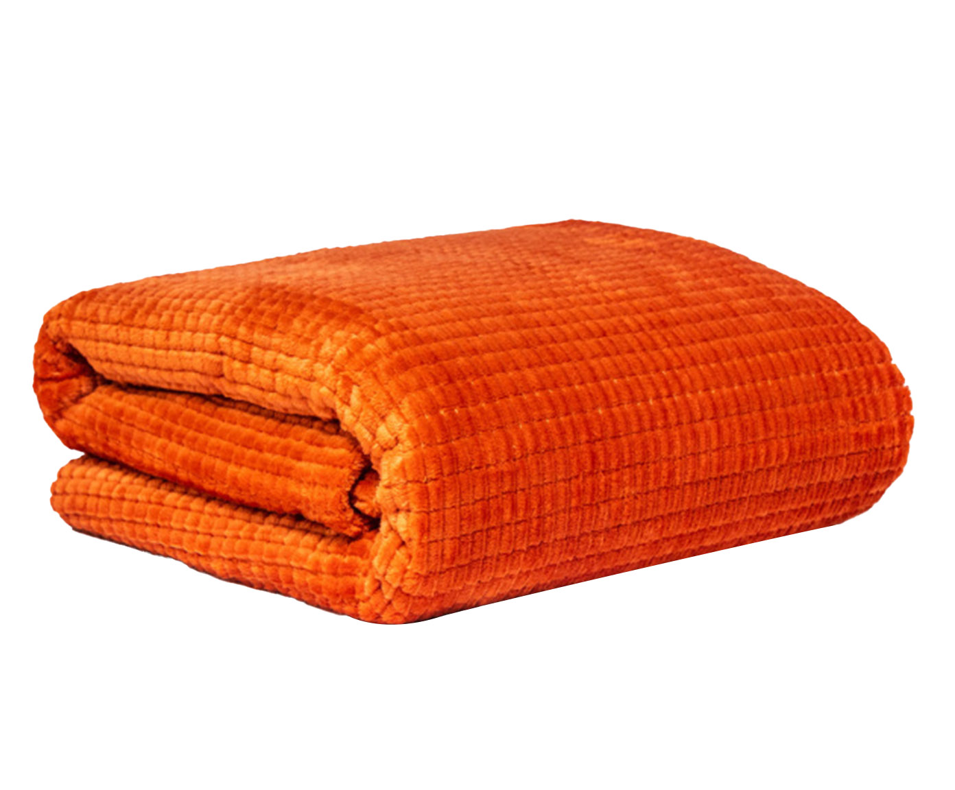Cobertor Aveludado Manta Soft Touch Flannel Jaquard Terracota - image 0