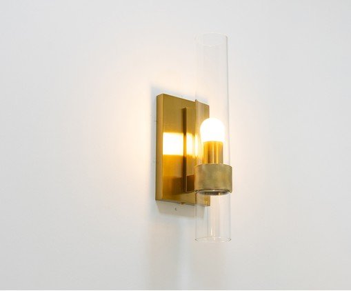 Arandela Streamline Dourado e Transparente - image 1