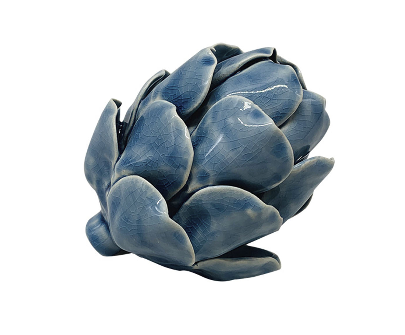 Flor Decorativa em Cer&acirc;mica Cynara Azul image number 0