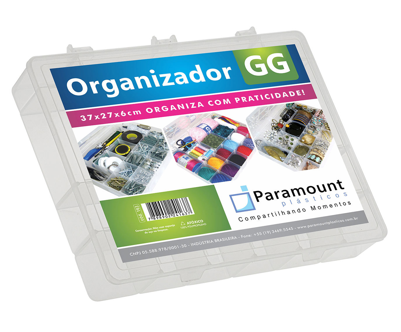 Caixa Organizadora Pratic Clear image number 0