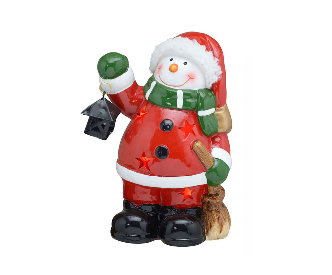 Adorno de Boneco de Neve Papai Noel com Luz - image 0