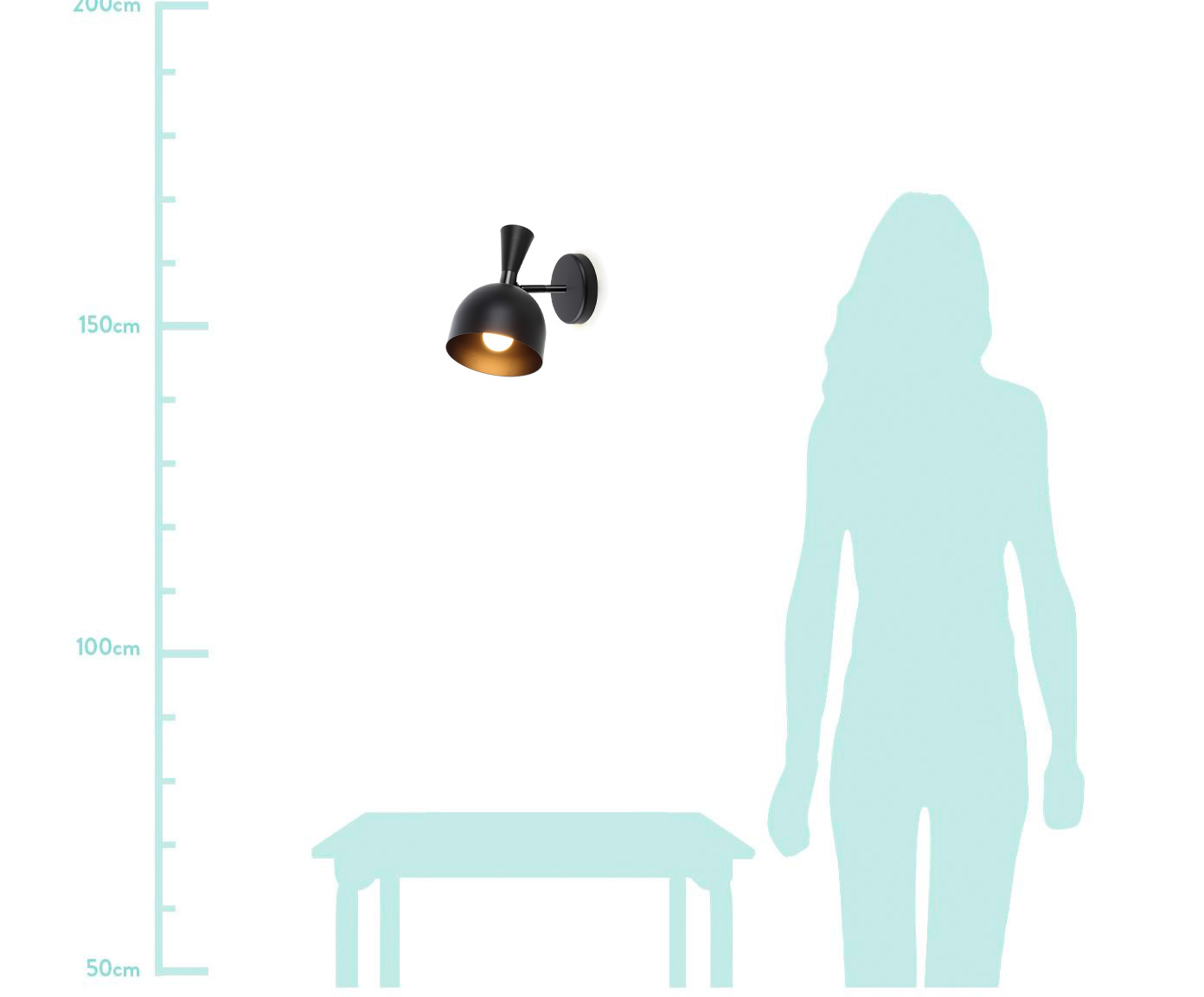 Arandela Catherine Preto - Bivolt - image 1
