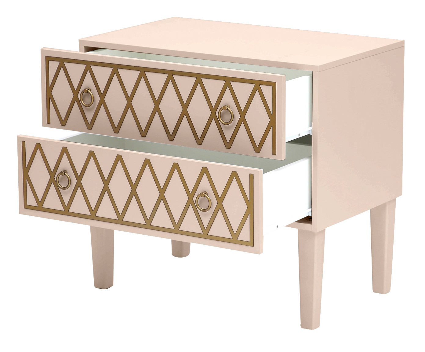 Mesa de Cabeceira Losangos Burlywood - Taupe image number 3