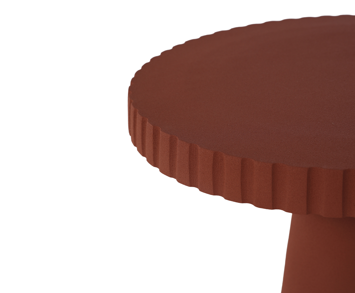 Mesa Lateral de Metal Rhea Terracota image number 2