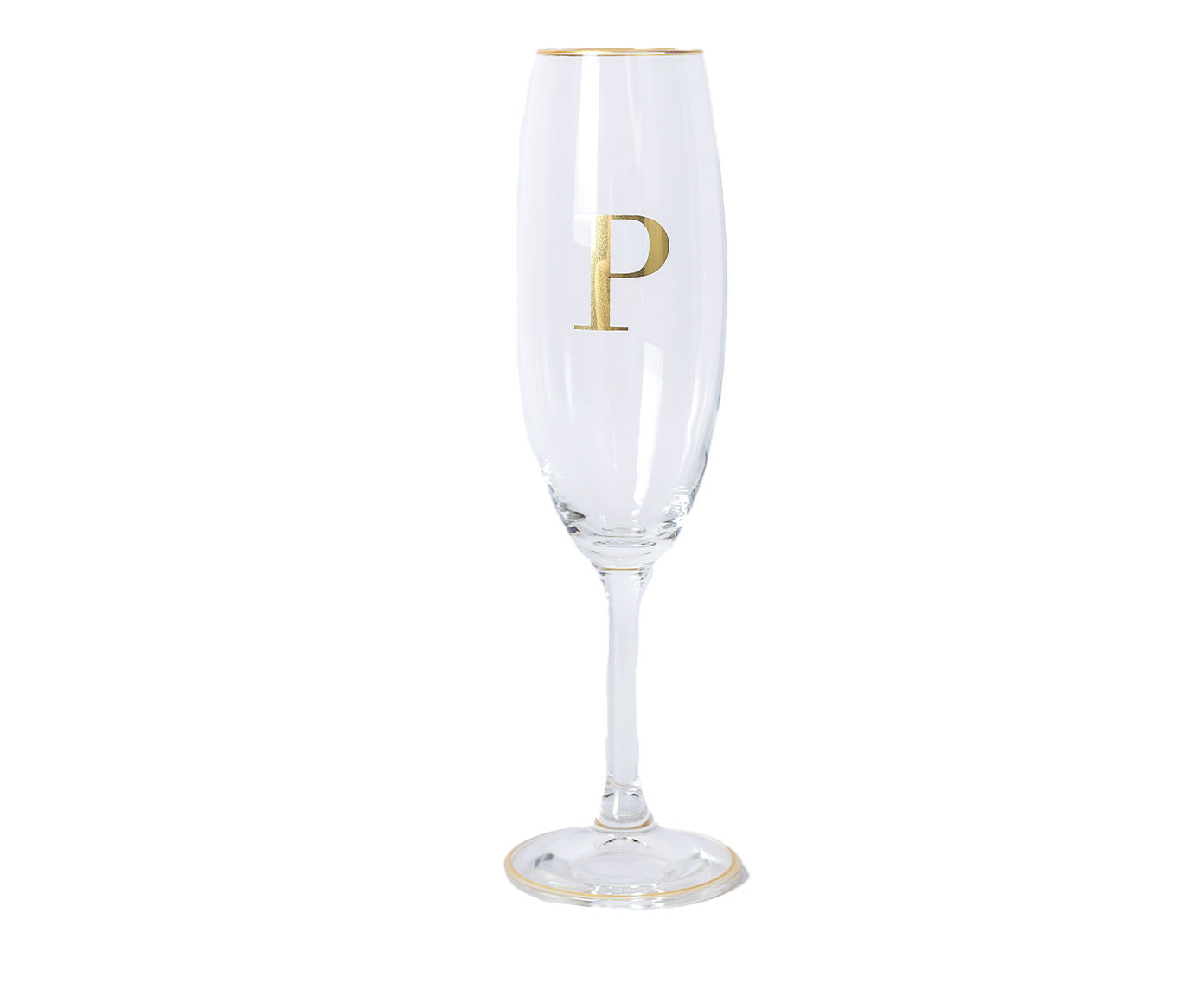 Ta&ccedil;a para Champagne em Cristal Inicial Gold P - image 0