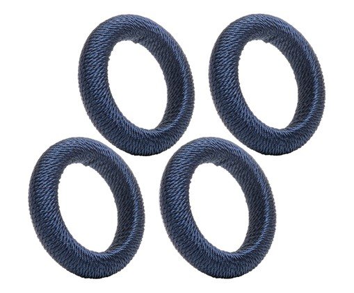 Jogo de An&eacute;is para Guardanapo Tress&ecirc; Azul image number 3