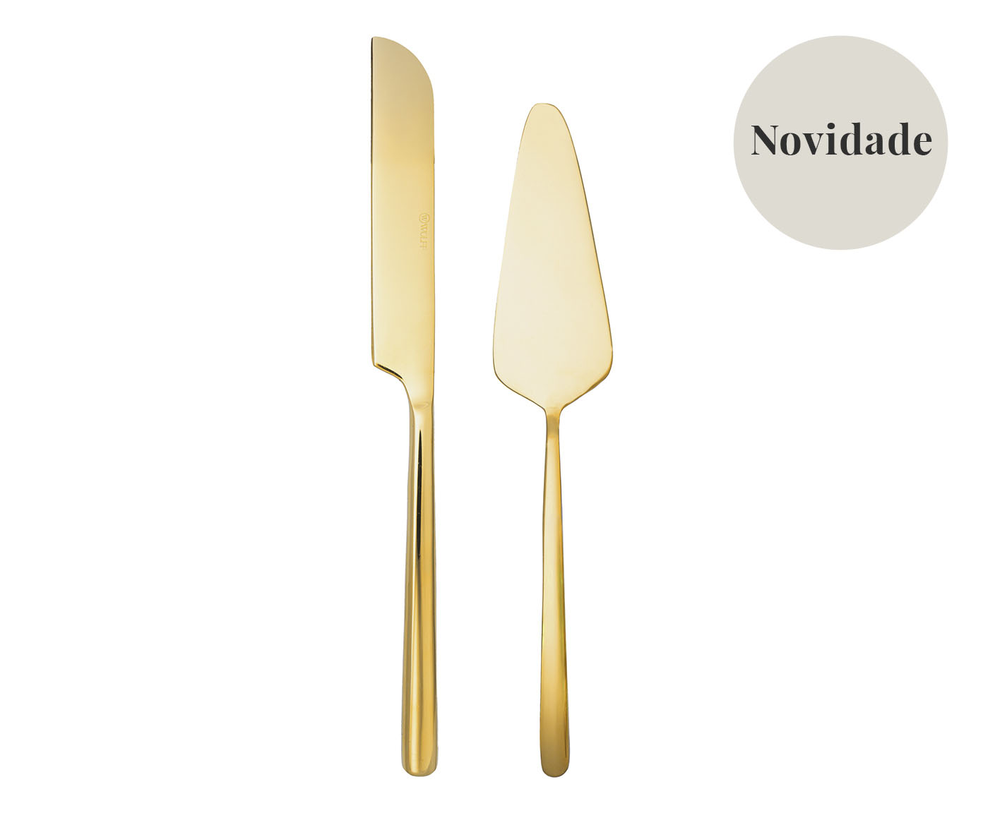 Jogo para Servir Bolo Viena Dourado - image 0