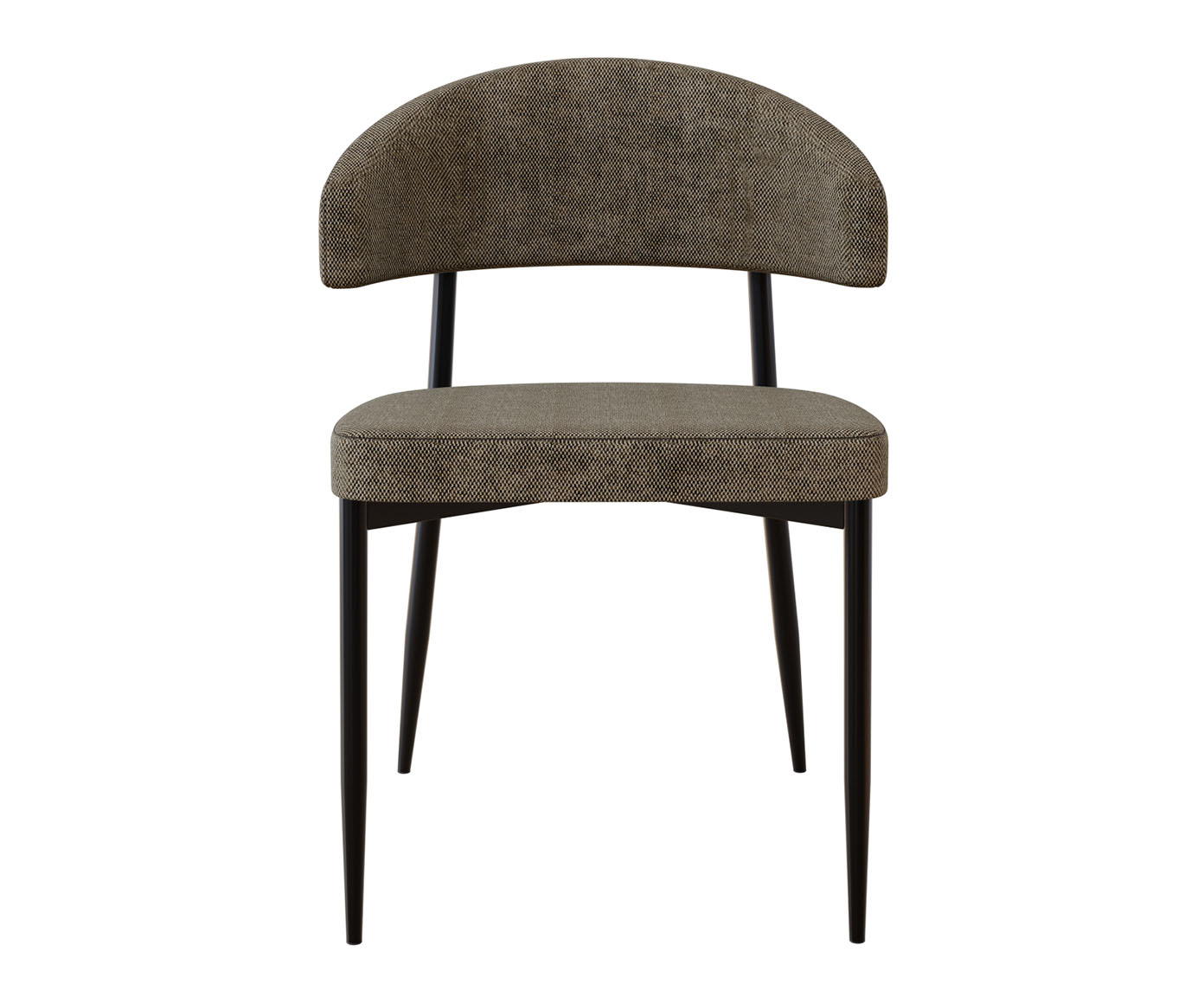 Cadeira Bless Fixa Lautrec Marrom e Preto Fosco - image 0