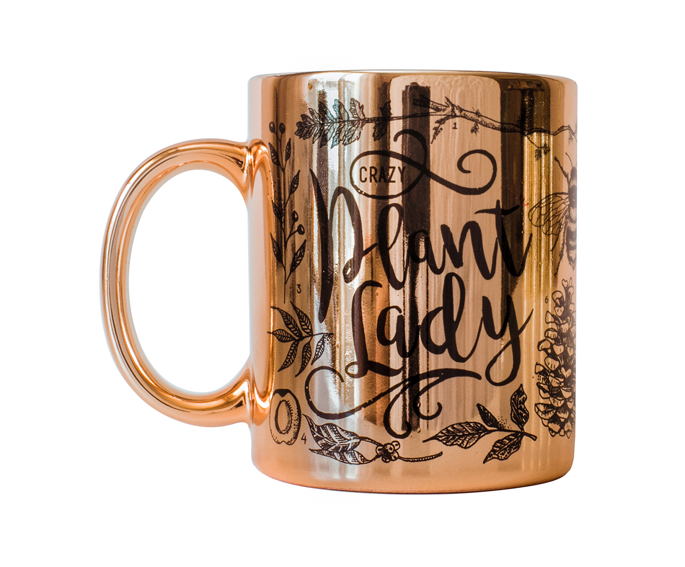 Caneca Crazy Plant Lady Acobreada image number 0