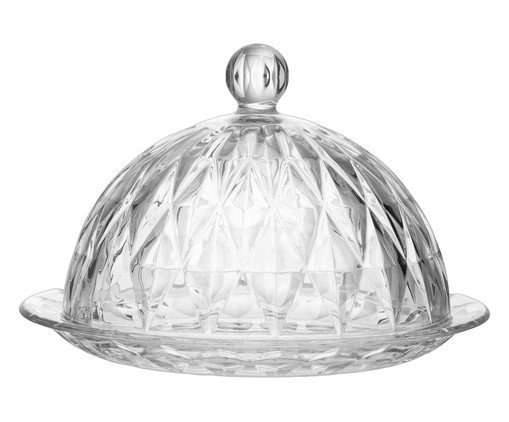 Queijeira em Cristal Diamond Transparente image number 0