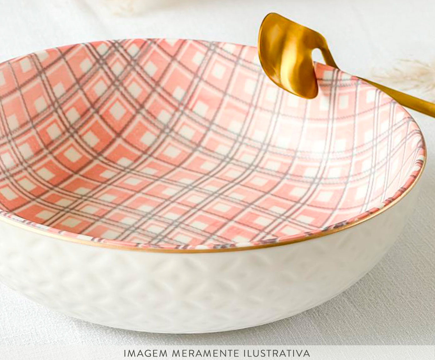 Bowl em Porcelana Luck - Rosa image number 4