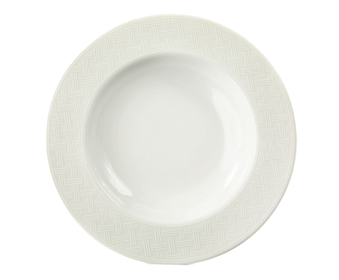 Prato Fundo Santorini em Porcelana Branco image number 0