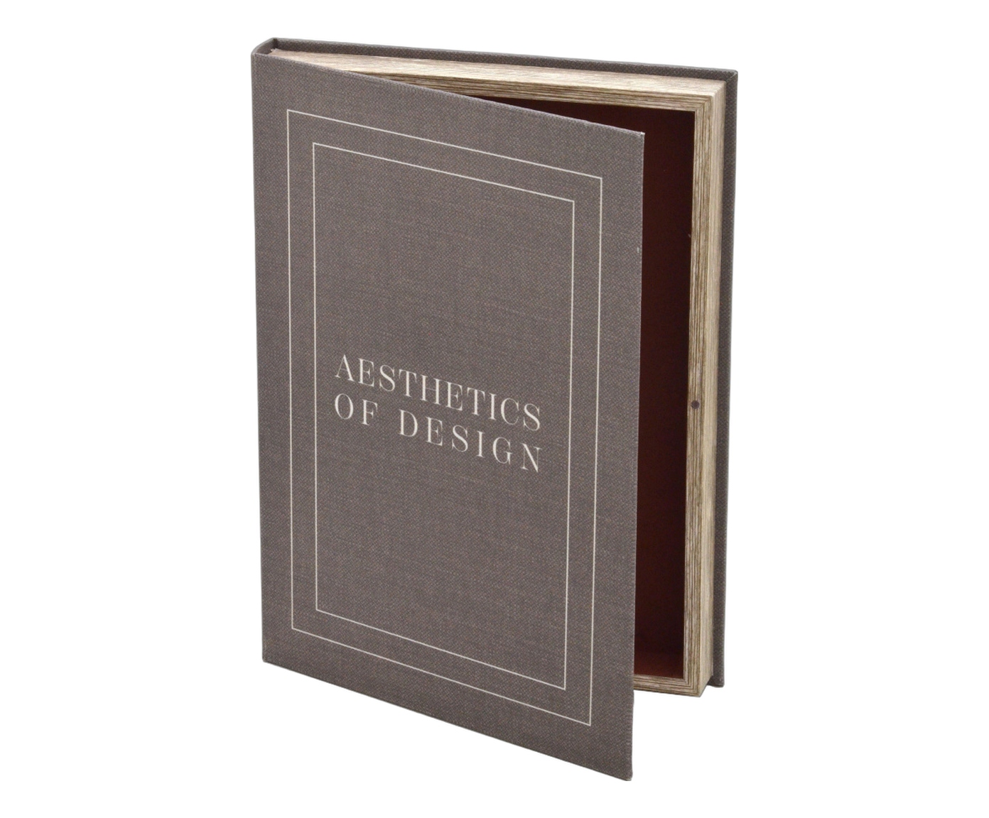 Caixa Decorativa Livro Aesthetics of Design Branco e Marrom image number 1