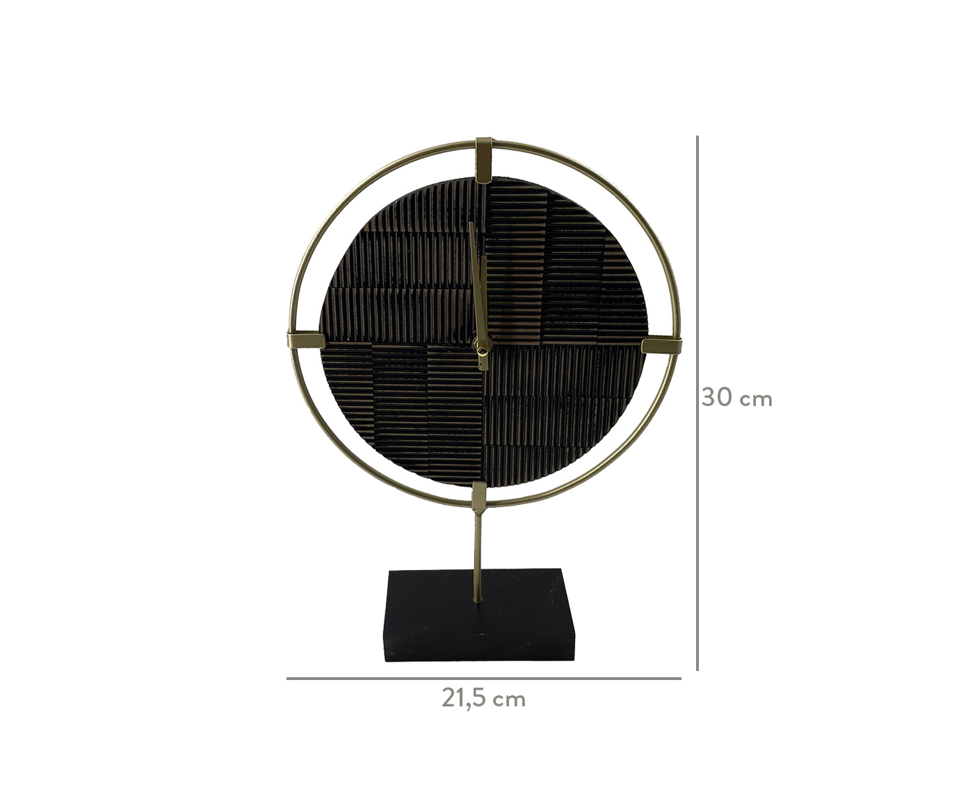 Rel&oacute;gio de Mesa em Metal Josie - Dourado image number 2