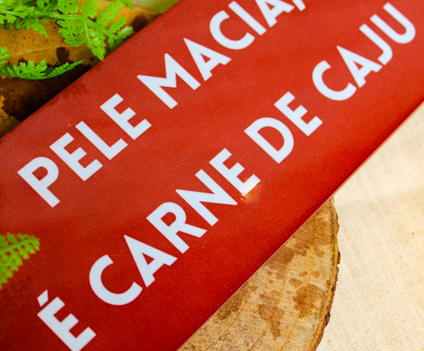 Azulejo Decorativo "Pele Macia &Eacute; Carne de Caju" image number 2
