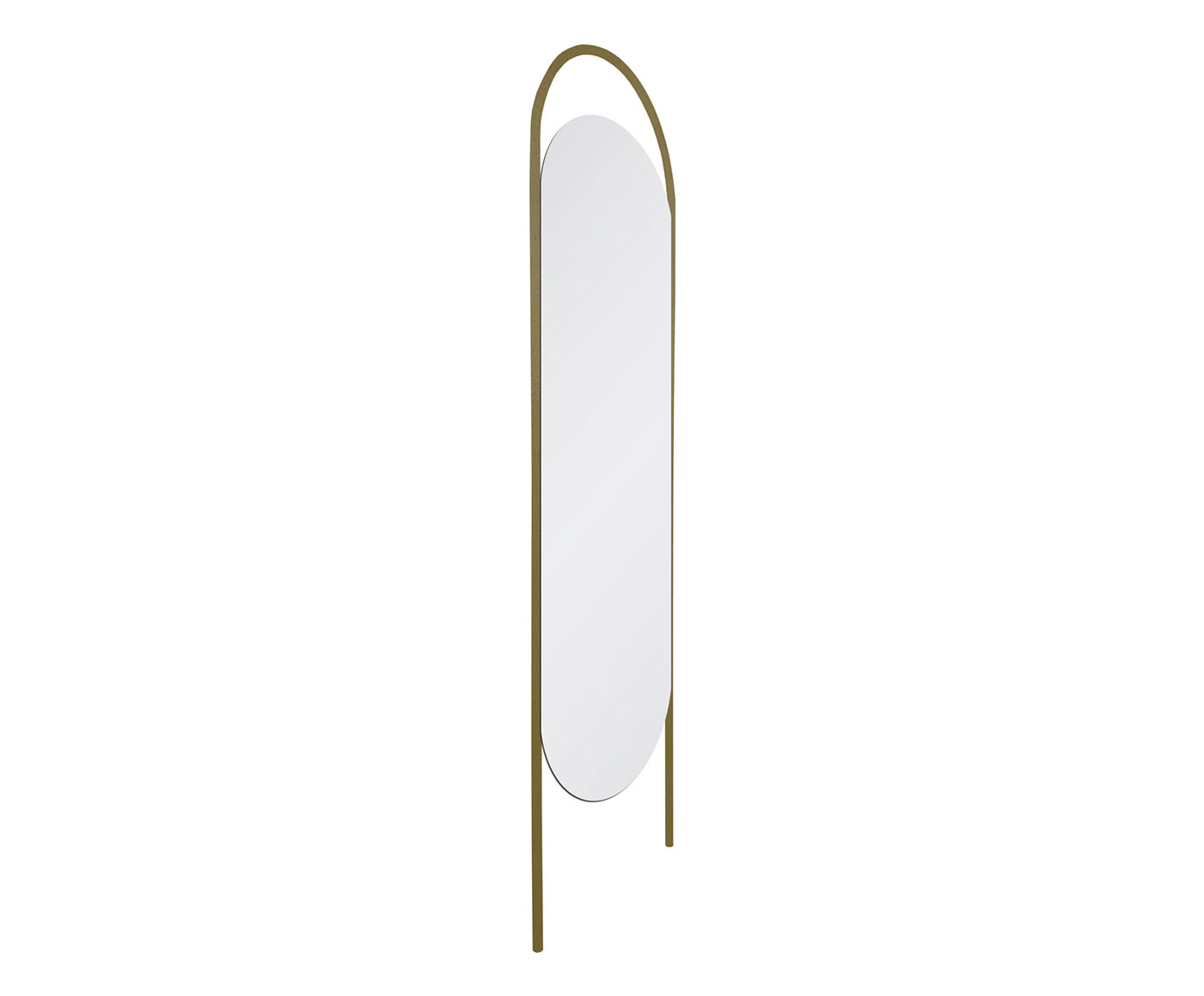 Espelho de Corpo Portal Fit Oblongo Dourado - image 1