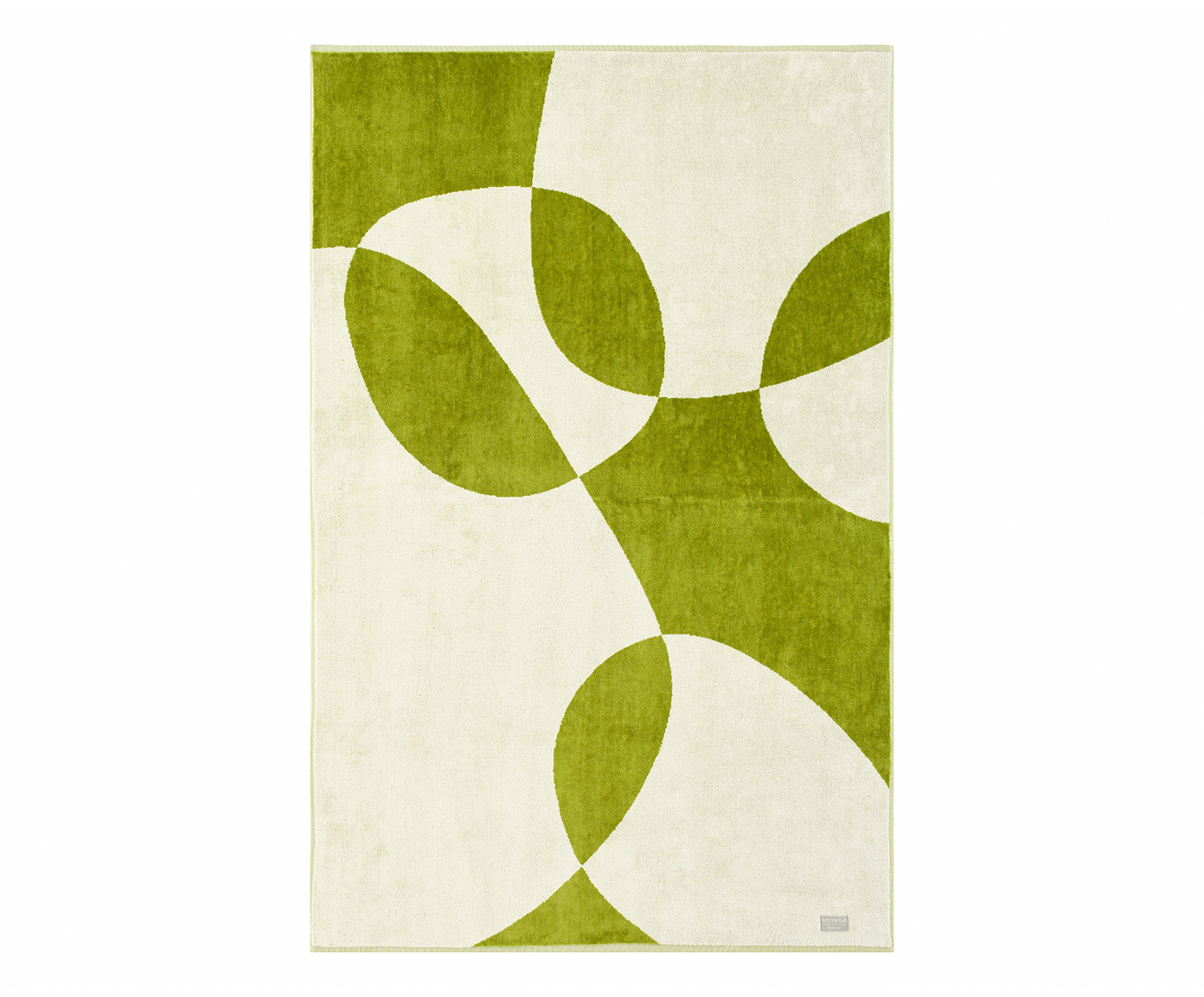 Toalha de Praia Solenne Verde e Off-White - image 0