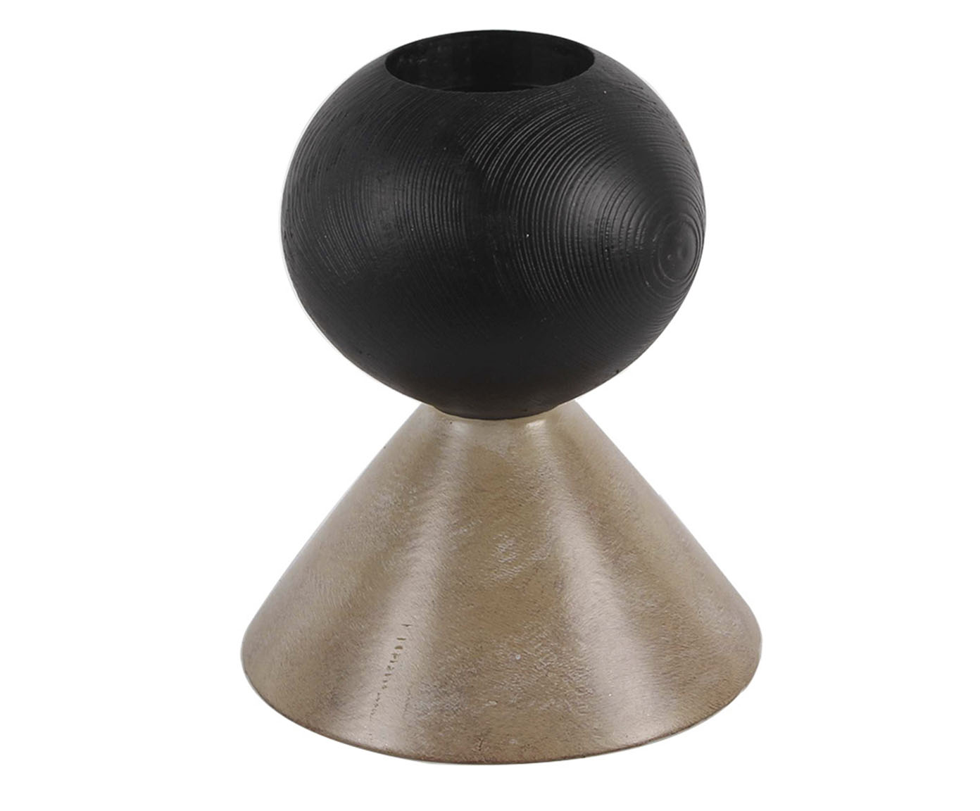 Formas Geom&eacute;tricas Decorativas em Madeira Preto II - image 0
