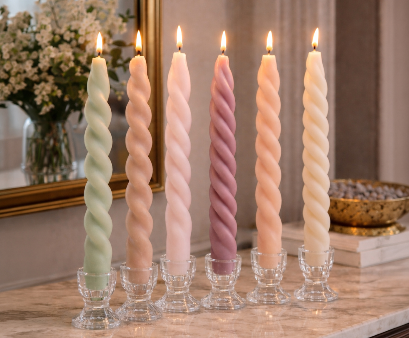 Jogo de Velas para Casti&ccedil;al Espirais Garden - image 1