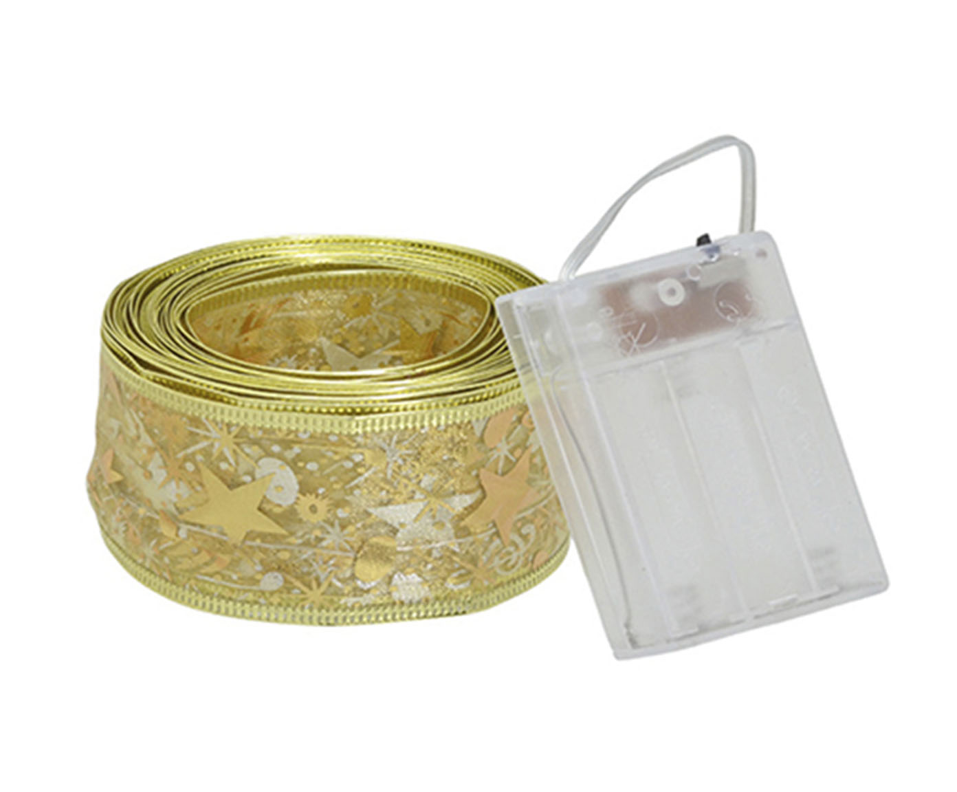 Fita Natalina com Led - Dourada - image 1