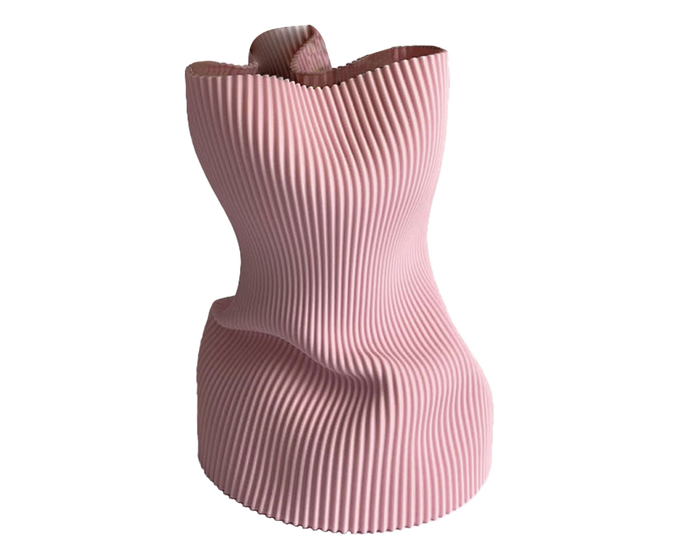 Vaso Amassadinho M&eacute;dio Rosa image number 0