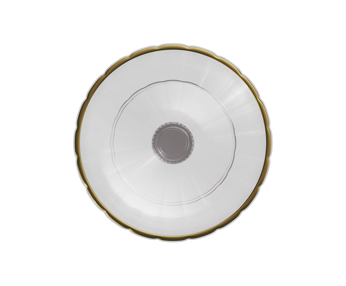 Jogo de Ta&ccedil;as para Sobremesa em Cristal com Fio de Dourado Imperial image number 1